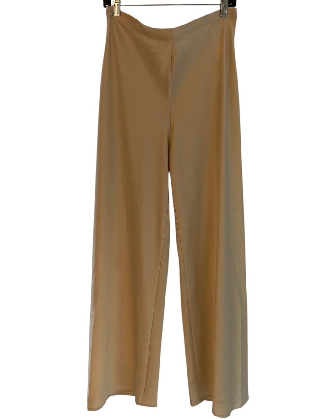 Calvin Klein Cream Silky Wide-Leg High-Waist Pants 🆕